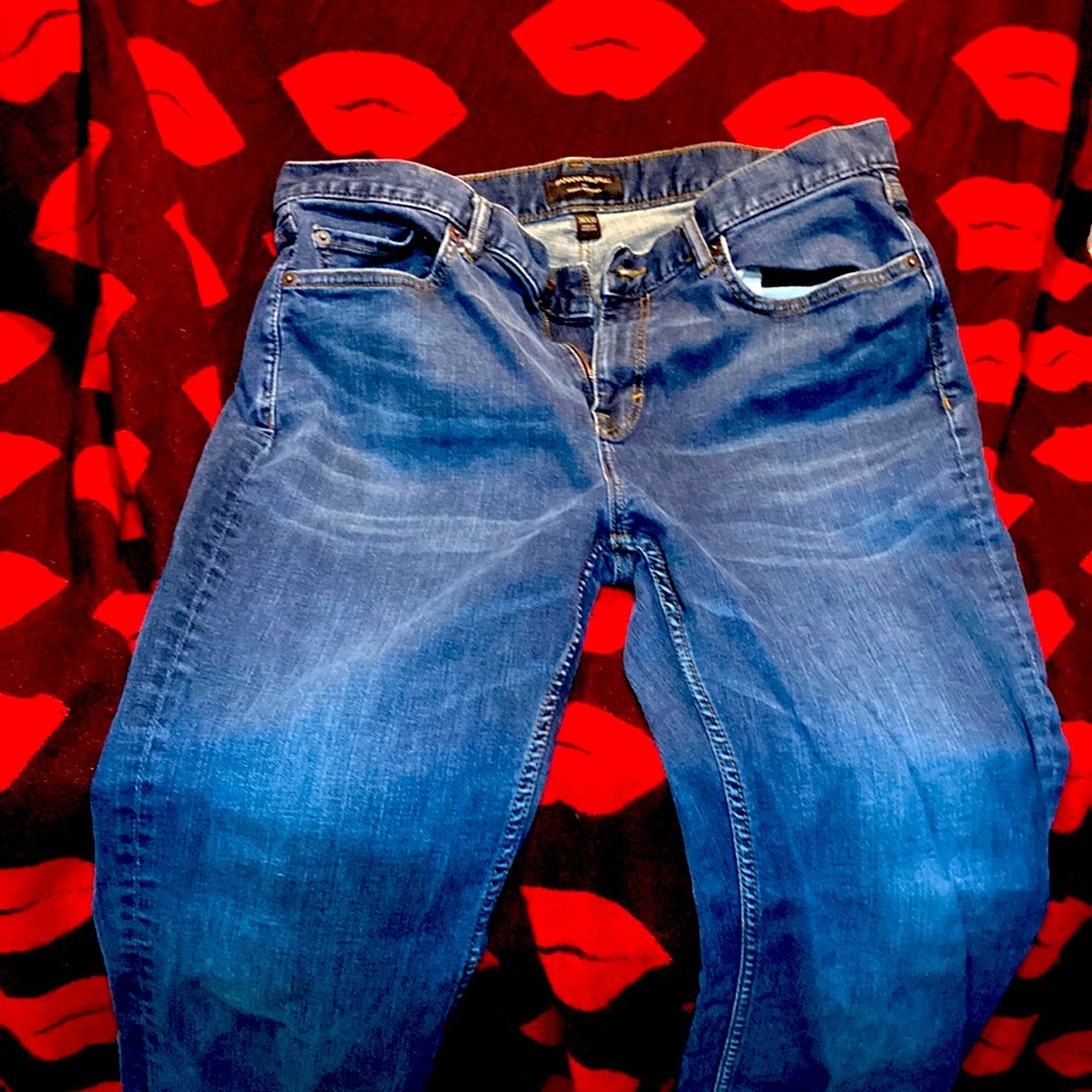 Banana Republic, 36x32, mens slim techmotion blue jeans